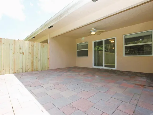 Covered & Paved Patio