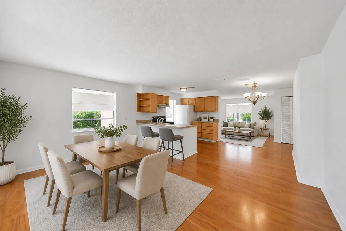 Kitchen and Living Room