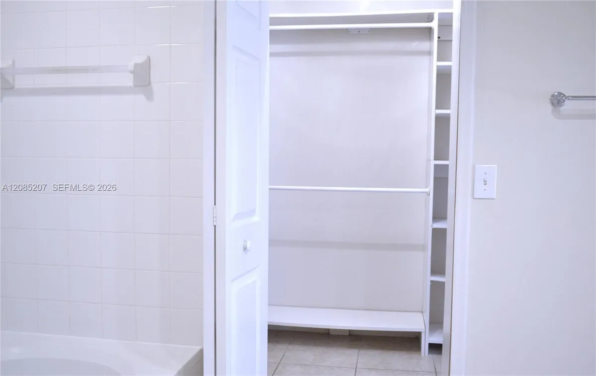 Bathroom entrance to Walking Closet
